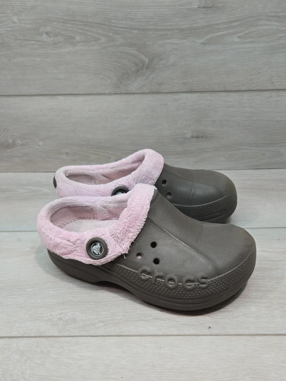 Crocs Kids Girl Cozy Lined Clog Mary Jane Shoes Sz J3